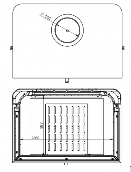 EEK A+ 3seitiger Kaminofen DORAKO STO M 14 3F ECODESIGN - 8,5 kW