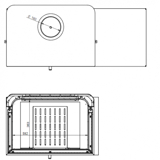 EEK A+ 3seitiger Kaminofen DORAKO STO MAX 14 3F ECODESIGN - 8,5 kW