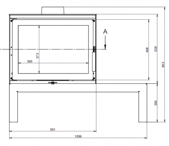 EEK A+ Kaminofen DORAKO STO MAX 14 ECODESIGN - 8,5 kW