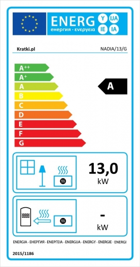 *EEK A - Kamineinsatz Kratki Nadia 13 mit Schiebetür - 13 kW