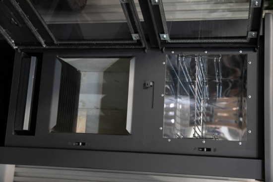 EEK A+ Kaminofen mit Backfach Pella SG mit Keramikverkleidung Specksteinoptik - 5,4kW
