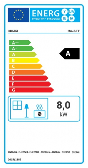 *EEK A Guss-Kamineinsatz Kratki MAJA/PF !RR150mm! - 8kW + BIMSCHV II