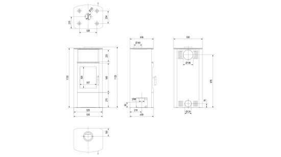 *EEK A+ Kaminofen Kratki PROTON mit 8kW