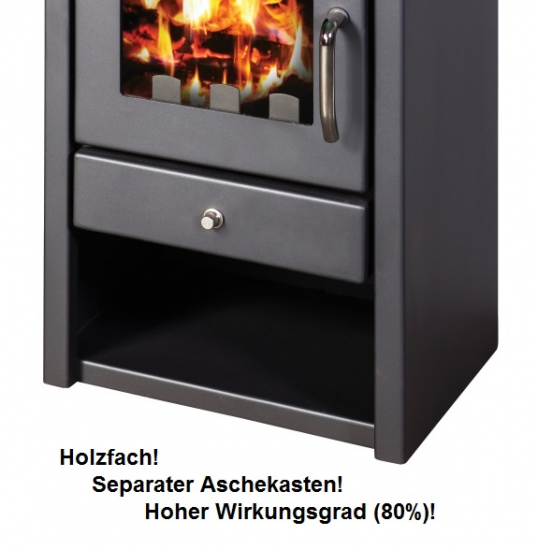 EEK A Kaminofen Victoria Deluxe SM mit 7kW schwarz