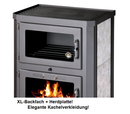 EEK A Kaminofen mit Backfach Victoria Grande F – 12kW