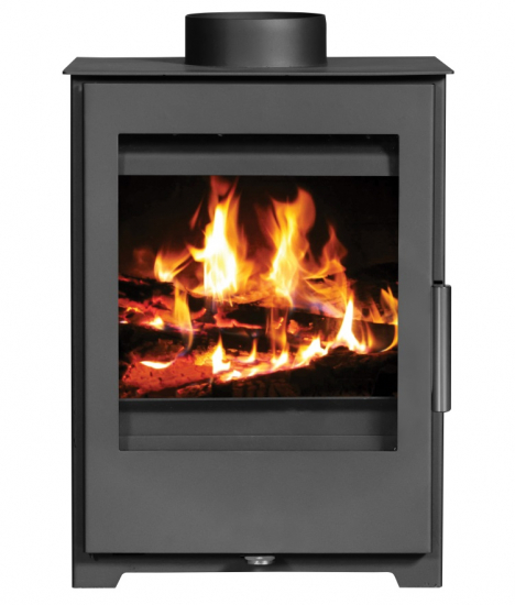 EEK A Kleiner Kaminofen Victoria Parma SL schwarz , raumluftunabhängig - 5kW