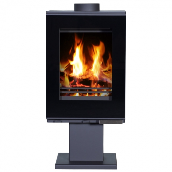 EEK A Design-Kaminofen Victoria Rhyton schwarz– 9kW