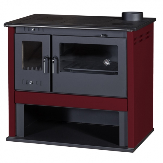 EEK A Küchenofen Holzherd Victoria VIKI LUX bordeaux - 10,5kW