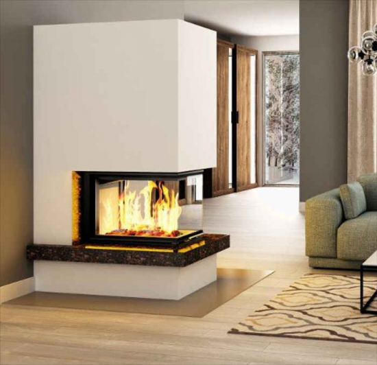 EEK A+ Kaminbausatz Royal Extra Hajduk VOLCANO 3PLUh Panoramakamin mit 11kW
