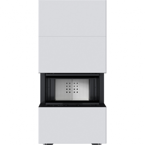 EEK A Panorama-Kamin Kratki HOME EASY BOX weiß mit NBC 7 mit 7kW - Kaminbausatz