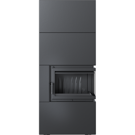 EEK A - Eck-Kaminbausatz Kratki SIMPLE 8 BOX rechts BS - schwarz - 8kW + BIMSCHV II