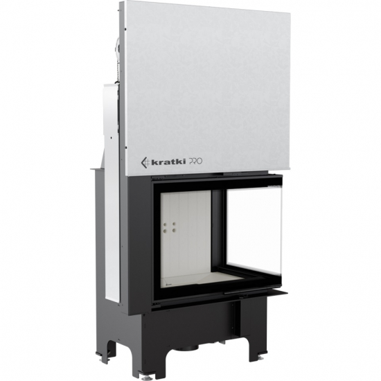 EEK A+ ECK-Kamineinsatz Kratki VNP/700/480 rechts mit Schiebetür - 12 kW