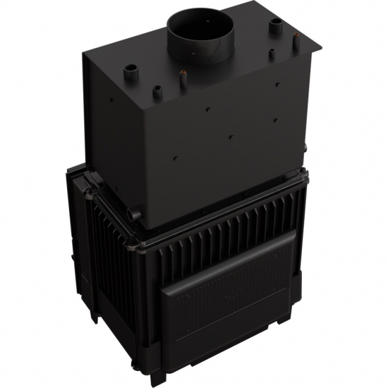 *EEK A+ Wasserführender Guss-Kamineinsatz Kratki FRANEK PW 12 mit 12kW