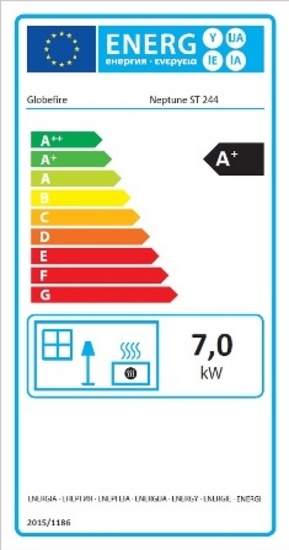 EEK A+ - Kaminofen Globe Fire NEPTUNE - 7 kW
