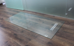 Rechteck 100x50cm - Funkenschutzplatte Kaminbodenplatte Glasplatte